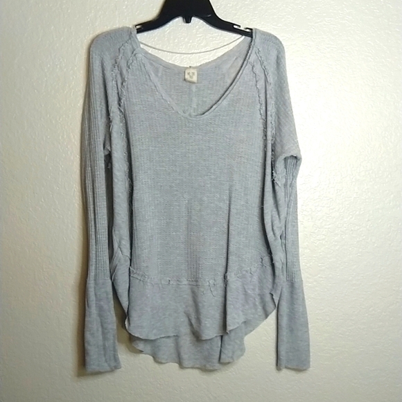 Free People We The Free Catalina Thermal Top Blouse sz M - Picture 2 of 8
